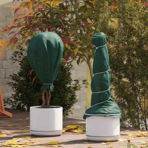 vidaXL Fleece de Protecție pentru Plante împotriva Înghețului Verde 146535106 - Saci protectie plante