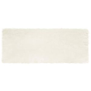vidaXL Műbárány szőnyeg Fehér 80 x 200 cm Poliészter 146535946 - Dekoráció