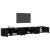vidaXL Fali TV szekrény szett 3 pcs Fekete tölgy 100 x 34,5 x 40 cm 146538123