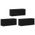 vidaXL Fali TV szekrény szett 3 pcs Fekete tölgy 100 x 34,5 x 40 cm 146538123