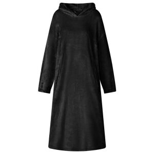 vidaXL Hanorac pătură Negru s Flanelă 146538325 - Pături