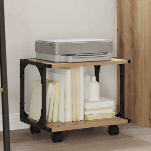 vidaXL Nyomtatóállvány Artisan tölgy 41 x 28 x 33.5 cm Faanyag 146538531 - Irodabútor