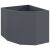 vidaXL Sarok Virágtartó Antracit 60 x 60 x 50 cm Acél 146541477