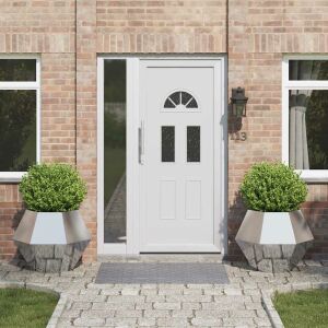 vidaXL Növénytartó 2 pcs Ezüst 75 x 75 x 60 cm Rozsdamentes acél 146541689 - Kert