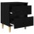 vidaXL Ágy szekrények 2 pcs Fekete tölgy 40 x 35 x 50 cm Faanyag 146543284