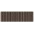 vidaXL Öntapadós lépcsőszőnyegek Csíkos 15 pcs Barna 65 x 21 x 4 cm 146544605