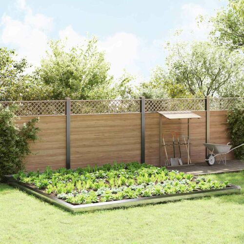 vidaXL Csiga kerítések 20 pcs Ezüst Rozsdamentes acél 146544983