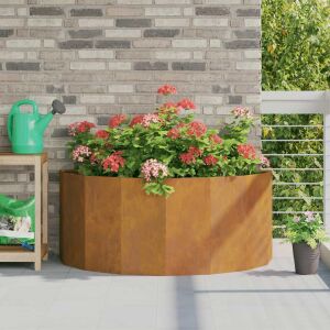 vidaXL Növénytartó Rozsdás 120 x 60 x 50 cm Időjárásálló acél 146547231 - Kert