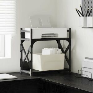 vidaXL Nyomtatóállvány Fekete tölgy 40 x 20 x 40 cm Faanyag 146547271 - Irodai szekrény