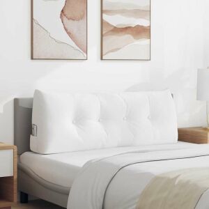 vidaXL Perna pentru spate Alb 120 x 24 x 50 cm țesătură 146548914 - Decorațiuni