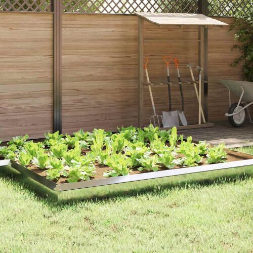 vidaXL Csiga kerítés Ezüst 50 x 3,5 x 25 cm Horganyzott acél 146549032