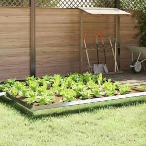 vidaXL Csiga kerítés 16 pcs Ezüst 50 x 3,5 x 25 cm Horganyzott acél 146549056 - Kert