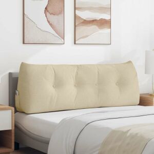 vidaXL Hátpárna Krém 140 x 24 x 50 cm szövet 146550669 - Díszpárna