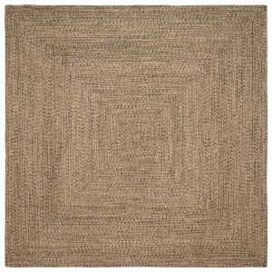 vidaXL Szőnyeg Természetes és fekete 200 x 200 cm Juta 146552115 - Lakberendezés