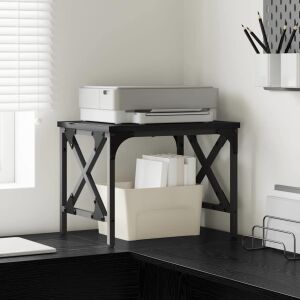 vidaXL Nyomtatóállvány Állítható Fekete tölgy 40 x 30 x 31 cm Faanyag 146553061 - Irodabútor