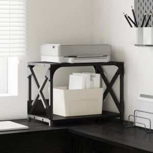 vidaXL Nyomtatóállvány Fekete tölgy 44 x 26 x 31.5 cm Faanyag 146553066 - Monitor állvány