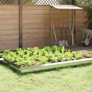 vidaXL Csiga kerítés Ezüst 100 x 3,5 x 25 cm Horganyzott acél 146554051 - Kert