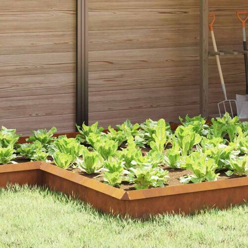 vidaXL Csiga kerítés 4 pcs Rozsdás 13,5 x 13,5 x 25 cm 146554070