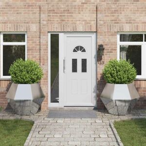 vidaXL Növénytartó 2 pcs Ezüst 100 x 100 x 80 cm Horganyzott acél 146554760 - Kert