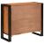 vidaXL Oldalszekrény ajtókkal Barna Tömör akácfa és fém 146555860