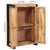 vidaXL Magas szekrény ajtókkal Barna Tömör rusztikus mangófából és fém 146555903