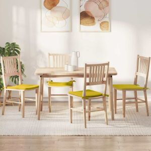 vidaXL Ülőpárnák 4 pcs Sárga 40 x 40 x 3 cm Bársony 146556011 - Kert