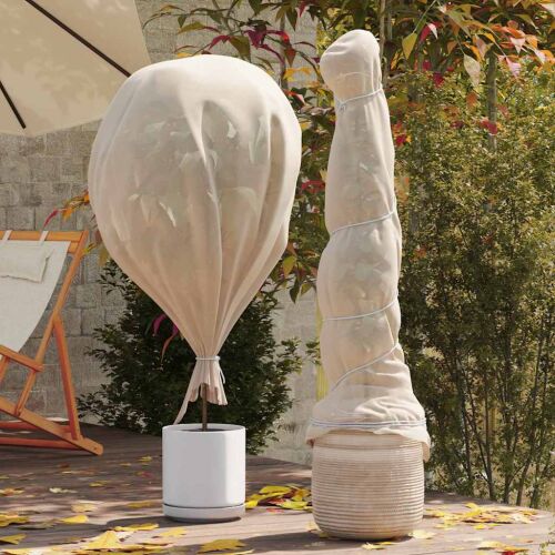 vidaXL Fagy Elleni Növény Flíz Bézs 100 x 3,2 m Nemes szövet 146556485