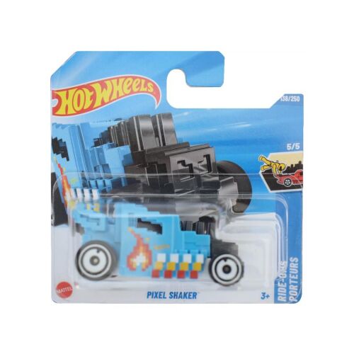 Hot Wheels Pixel Shaker kék fém autómodell, 1/64 méretarány, Mattel játékautó - Játék autó