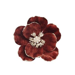 Barna magnólia csipesszel 15cm