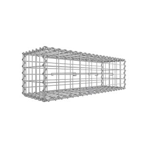 SONGMICS Gabion Kerti Kosár Horganyzott Acél 100 x 30 x 30 cm Ezüst