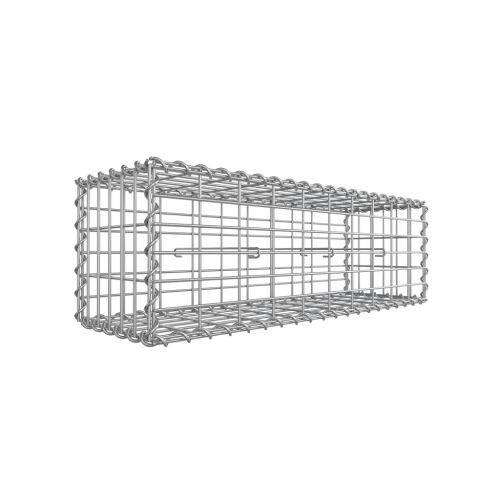 SONGMICS Gabion Kerti Kosár Horganyzott Acél 100 x 30 x 30 cm Ezüst 146558218