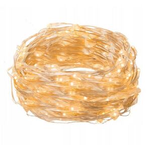 10 m 100 mikro LED lampica na baterije, lampice, toplo bijela, HT 146558944 - Dekoracija