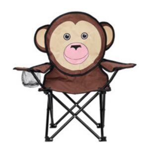 RedCliffs Šarena dječja kamperska ribolovna stolica, sklopiva, 35 x 34 x 62 cm, majmun 146558956 - Vrtni namještaj