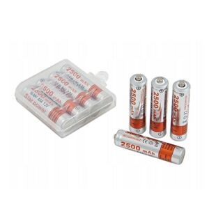 4 db 2500 mAh AAA újratölthető elem