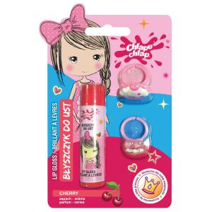 CHLAPU CHLAP BŁYSZCZYK PIERŚCIONEK wiśnia