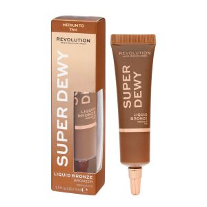Makeup Revolution Super Dewy Bronzer w płynie - Medium to Tan 15ml