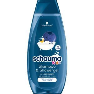 Schwarzkopf Schauma Kids Szampon i Żel pod prysznic 2w1 dla chłopców - Blueberry 400ml