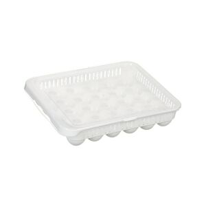 Кутия за съхранение на яйца, с капак, 30 отделения, пластмаса, 33,5x27,8x7,3 см
