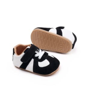 Adidasi albi cu negru pentru baietei - Swak, 6-9 luni (Marimea 19 incaltaminte) 146569966 - Pantofi pentru copii