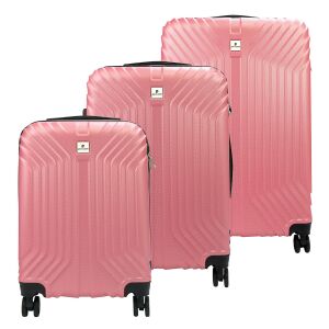 Pierre Cardin zestaw trzech walizek na kółkach tworzywo ABS zamek uchwyt 146571394 - Moda i ubiór