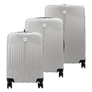 Pierre Cardin zestaw trzech walizek na kółkach tworzywo ABS zamek uchwyt 146572151 - Moda i ubiór