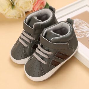 Ghetute gri cu dungi negre, 9-12 luni (Marimea 20 incaltaminte) 146573974 - Pantofi pentru copii