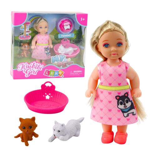 Mini baba szett kutya- és cicaággyal, valamint etetőtállal- 24527 146579703