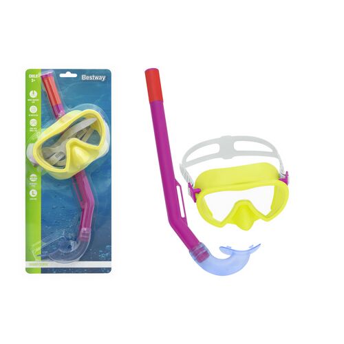 Sárga és rózsaszín búvármaszk snorkel Bestway 24036 17036 146579803