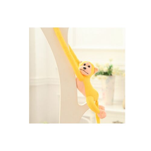 Plüss majom kabalája hanggal, sárga, 80 cm 16821 146580501