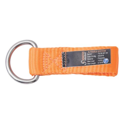 Kratos Safety D-gyűrűs csatlakozó poliészter hevederrel, szerszámbiztosító rögzítési pont, 10kg max terhelés - Szerszámtartó öv