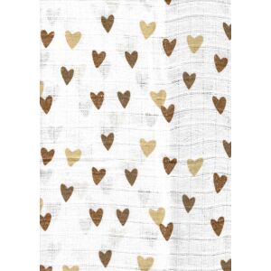 Mintás textil pelenka 1db-os - bézs/barna szívecskés 146584608 - Textil pelenka