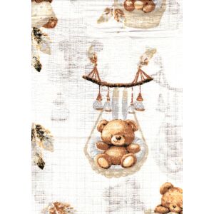 Mintás textil pelenka 1db-os - Lámpás maci 146584640 - Textil pelenka