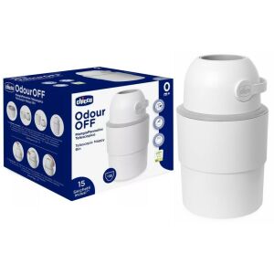 Chicco Odour Off Teleszkópos pelenkatároló konténer - fehér 146584654 - Pelenkatartó vödör, zacskó