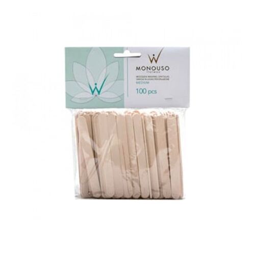 Közepes méretű fa viasz spatulák 100 db, Italwax 146585194